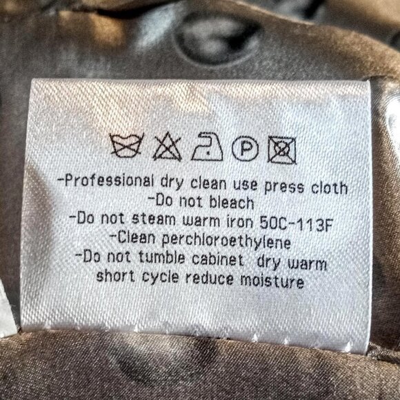 Giorgio Armani Double Breasted Leather Button Blazer - Picture 8 of 8